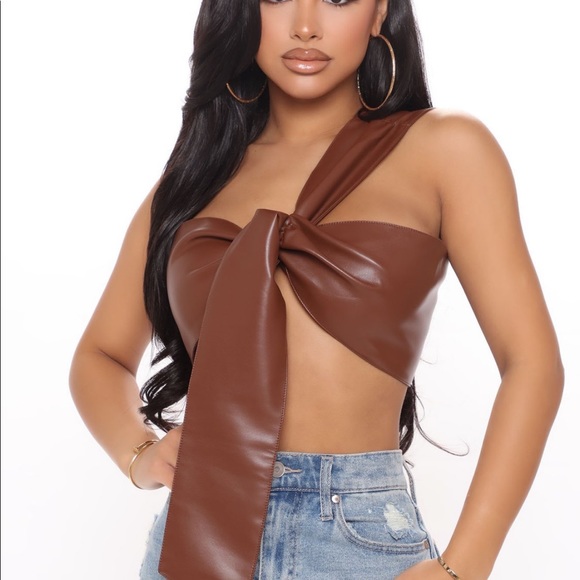 Leather top - Picture 1 of 2